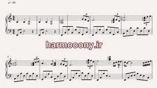 نت پیانو بدون تاریخ بدون امضا از روزبه بمانی