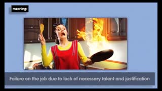 ضرب المثل "عروس نمی تواند برقصد می گوید زمین کج است." در زبان انگلیسی