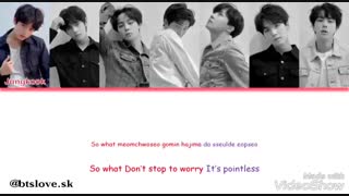لیریک آهنگ  so what بی تی اس با زیرنویس فارسی چسبیده [ آهنگ so what bts ]