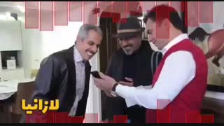 رضا عطاران در پشت صحنه ی لازانیا