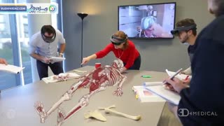 نرم افزار آموزش پزشکی برای هولولنز مایکروسافت