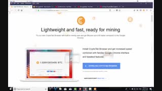 کسب درامد اینترنتی آموزش استخراج بیت کوین با مرورگر cryptobrowser