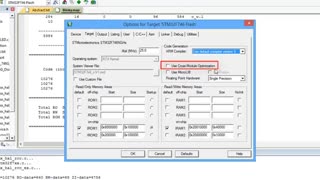 بهینه سازی برنامه در کمپایلر keil