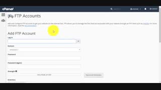 آموزش ساخت اکانت ftp در سی پنل