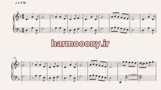 نت پیانو قسم به تو از لیلا فروهر