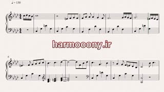 نت پیانو شرط میبندم از شهره