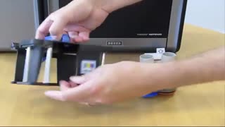 آموزش تعویض فیلم و ریبون چاپگر کارت PVC  مدل HDP5000