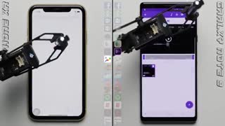مقایسه سرعت iPhone XR و Samsung Galaxy Note 9
