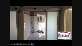 درب اتوماتیک شیشه ای تلسکوپی