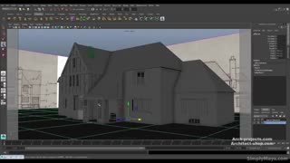 آموزش طراحی ویلا در Maya
