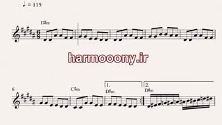 نت کیبورد ای دل بلایی دلبر از لیلا فروهر