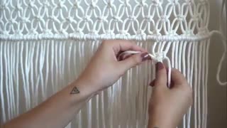 مکرومه بافی دکور اتاق