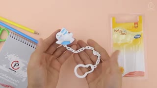 زنجیر خرگوشی پستانک 244 آبی