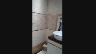 کاشی سرامیک دیوار مهریما رباط مدل آتن کرم و کربنی سرویس بهداشتی حمام و پارکینگ