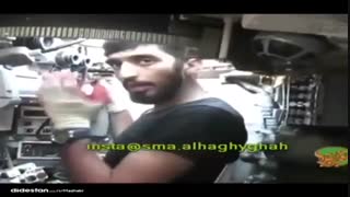 شهید حججی داخل تانک تی ۹۰