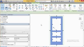 آموزش طراحی پلان درب با مشخصات کامل در Revit