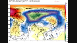 گسترش تراف مورب حاصل از ورتکس قطبی آسیا بروی شرق مدیترانه 28 الی 3 آبان / آذر 97