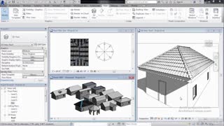 آموزش طراحی و مدل سازی سقف شیب دار در Revit