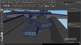 آموزش طراحی صحنه معماری در Maya و رندر VRay