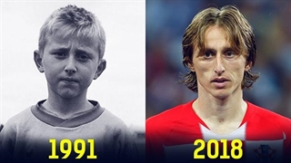 سیر تکاملی لوکا مودریچ از 2 سالگلی تا 33 سالگی