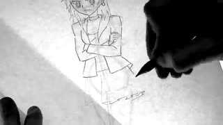 آموزش طراحی کاراکتر دختر با دامن و جوراب در سبک مانگا