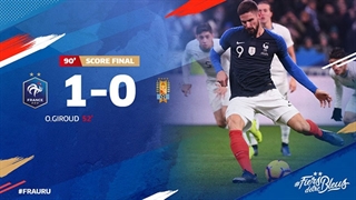 خلاصه دیدار فرانسه 1_0 اروگوئه(بازی دوستانه)