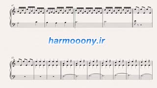 نت پیانو موسیقی متن فیلم در میان ستارگان از هانس زیمر