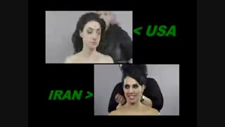 آرایش و حجاب دختران  ایران وآمریکا در صد سال گذشته از دید آمریکائیها