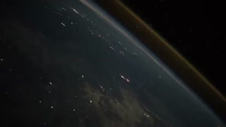 تصاویری دیدنی از لحظه ورود راکت به جو زمین از دید ایستگاه فضایی