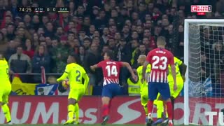 خلاصه دیدار اتلتیکو مادرید 1-1 بارسلونا (هفته سیزدهم لالیگا)