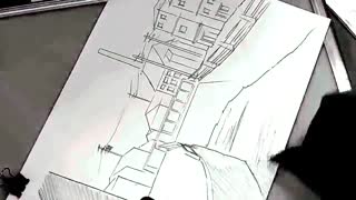 آموزش طراحی سریع پرسپکتیو دورنمای ساده