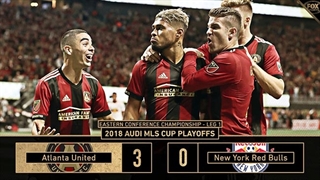 خلاصه دیدار آتلانتا یونایتد 3_0 نیویورک رد بولز (پلی‌آف کنفرانس شرق لیگ MLS)