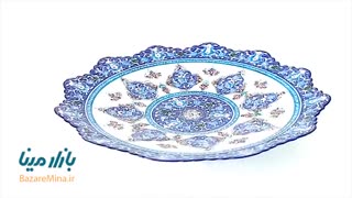 بشقاب میناکاری شده اسماعیلی ترنج قطر 20 سانتی