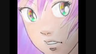 طراحی چهره دختر در تم پائیزی و سبک مانگا بر روی iPad و نرم افزار Procreate