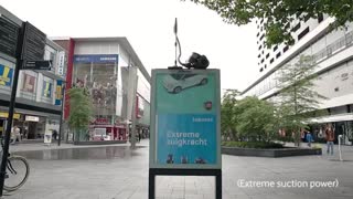 تبلیغ محیطی جالب و خلاقانه سامسونگ برای جاروبرقی