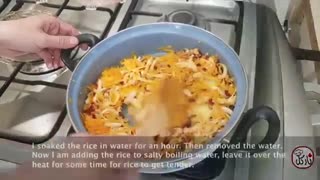 آموزش هویج پلو با مرغ ریش ریش با نارگل