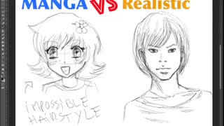 تفاوت‌های میان سبک مانگا و رئال