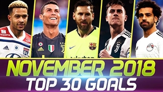 30 گل برتر ماه نوامبر 2018