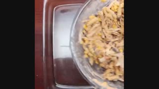 Southwest Chicken Alfredo Pasta Bake