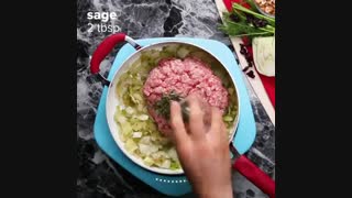 Maple Hazelnut Squash And Sausage Stuffing