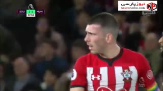 خلاصه بازی ساوتهمپتون 2-2 منچستریونایتد