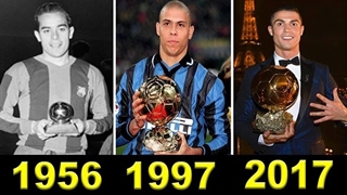 تمامی برندگان توپ طلا از  1956 تا  2017