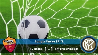 گل اول آ اس رم به اینتر توسط چنگیز اوندر