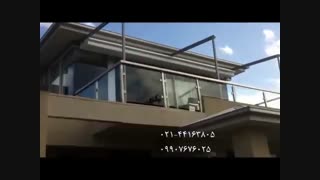 سقف تاشو برقی تراس