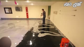 اموزش کفپوش اپوکسی www.aghayedecor.com