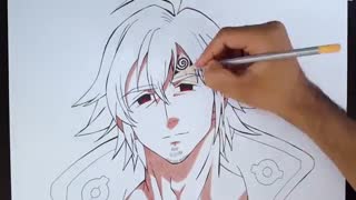 نقاشی از استاروسا ( estarossa ) از انیمه nanatsu no taizai ( هفت گناه کبیره )