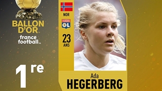 جایزۀ زن سال فوتبال جهان در دستان آدا هگربرگ