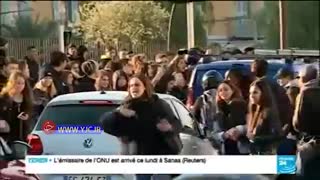 ملحق شدن دانش آموزان فرانسوی به جنبش ضد سرمایه داری