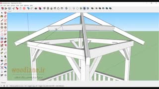 آموزش طراحی آلاچیق با اسکچاپ - قسمت 5
