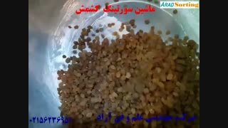 ماشین سورتینگ رنگی کشمش - شرکت مهندسی آراد - 02156236956